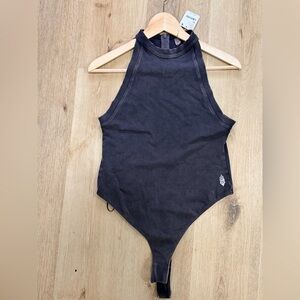FP Movement by Free People Black Bodysuit